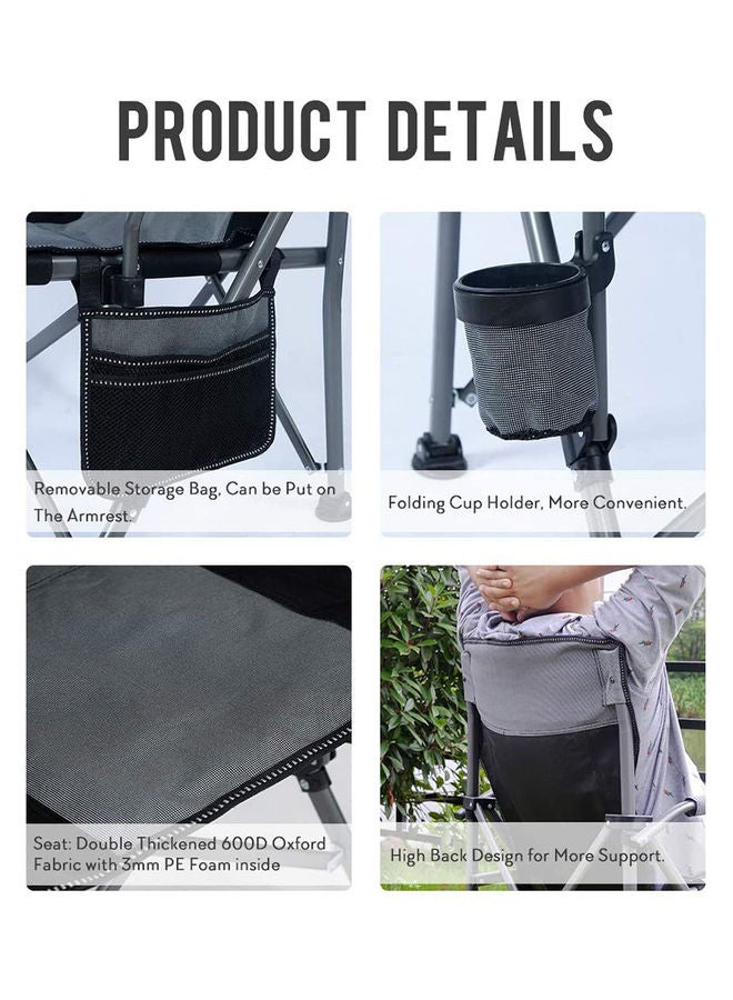 شاربدو كرسي تخييم للاستخدام في الأماكن الخارجية 58x58x90سم - Image 5