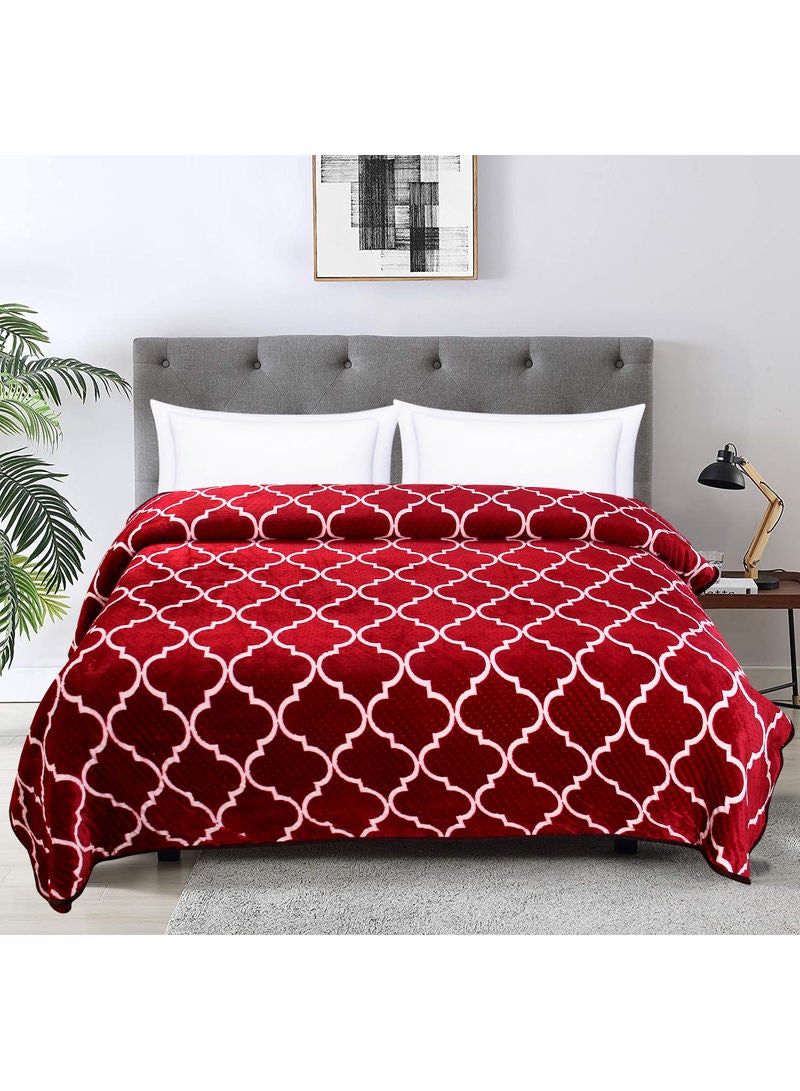 Hometown Pinsonic Double Layer Printed Blanket King Polyester Multi 218 X 228cm - Image 2
