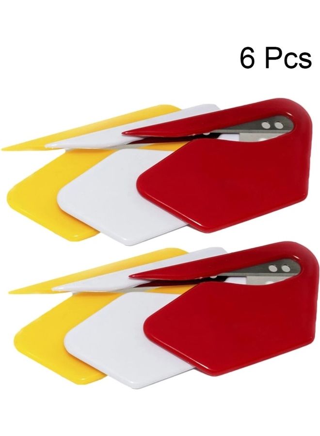 EHOME 6-Piece Slitter Mail Opener Safety Cutting Tool Multicolour - Image 1
