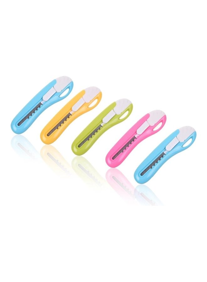 5-Piece Mini Utility Cutter Letter Opener Multicolour - v1636441457/N51793271A_1