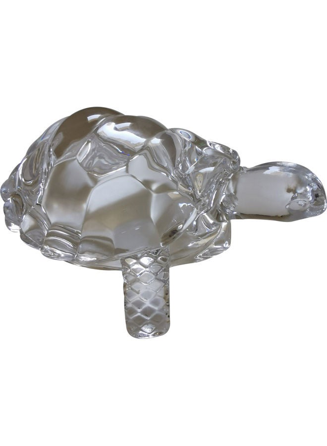 Generic - Glass Crystal Mini Turtle Tortoise Showpiece Gift Clear 8 x 7cm - Image 1