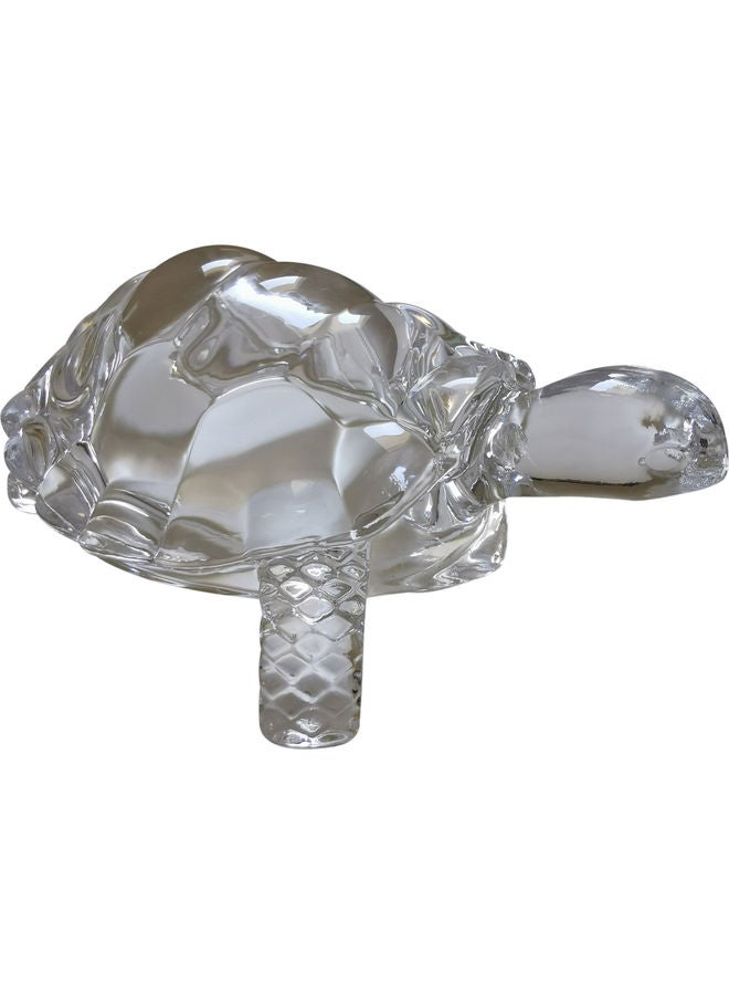 Generic - Glass Crystal Mini Turtle Tortoise Showpiece Gift Clear 8 x 7cm - Image 1