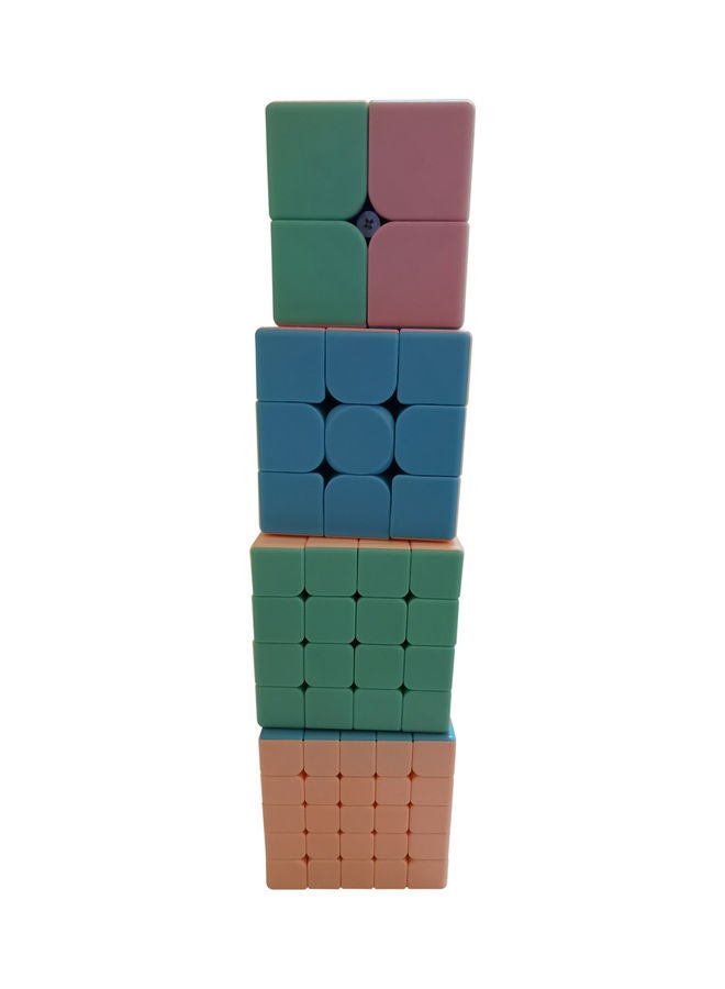 طقم ألعاب أحجية روبيك بتصميم متعدد مكون من 4 قطع 5 X 5سم - Image 3