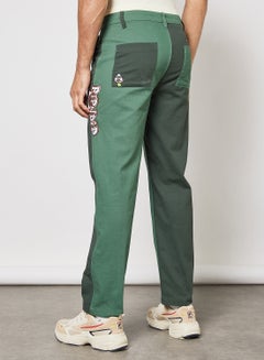 RIP N DIP Sensai Cotton Twill Embroidered Pants Green  - Image 4