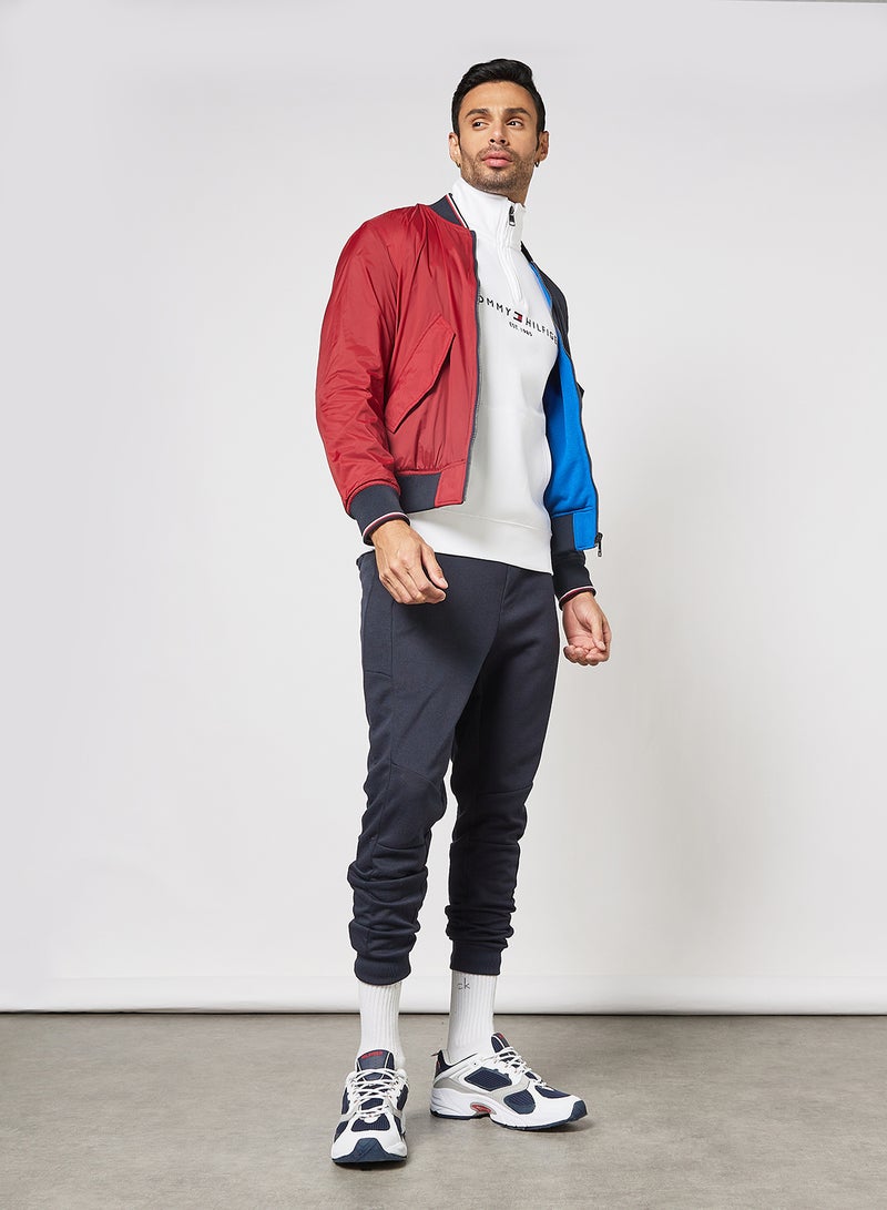 TOMMY HILFIGER - Reversible Colourblock Jacket Navy/Red - Image 1