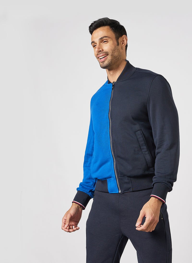 TOMMY HILFIGER - Reversible Colourblock Jacket Navy/Red - Image 1