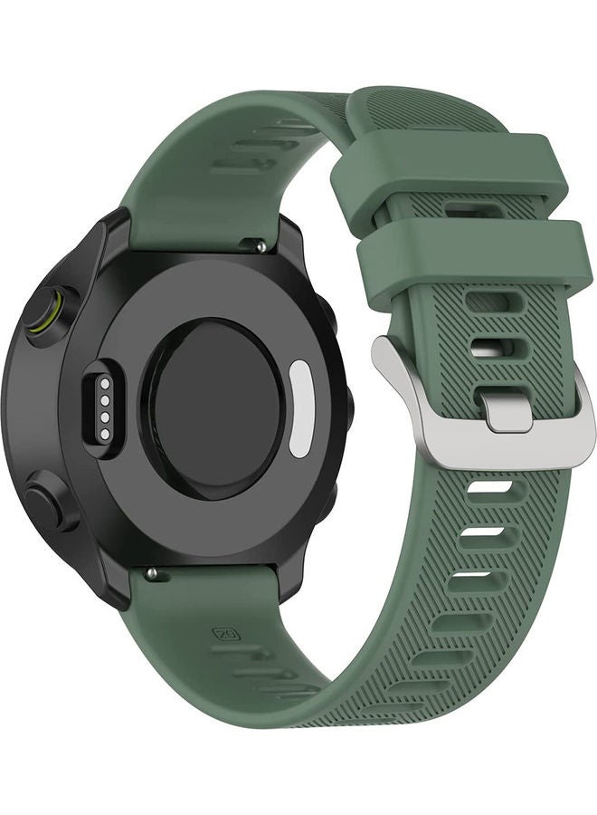 Twill Texture Replacement Watchband Green - Image 1