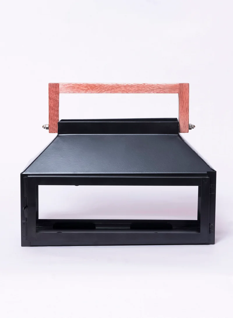 ebb & flow Modern Handmade Candle Holder Lantern Unique Luxury Quality Scents For The Perfect Stylish Home Black 27 x 14 x 18cm