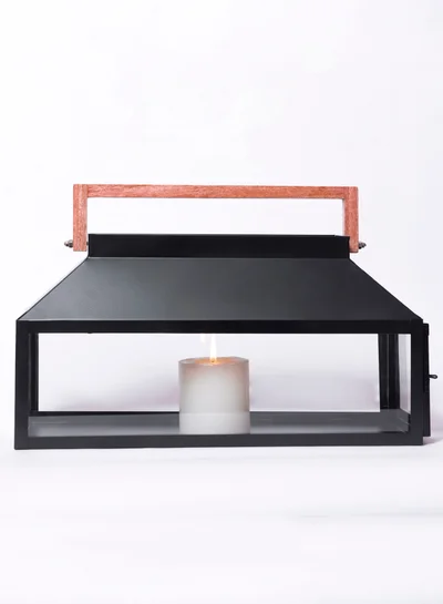 ebb & flow Modern Handmade Ramadan Candle Holder Lantern Unique Luxury Quality Scents For The Perfect Stylish Home Black 40 x 15.24 x 20.32cm