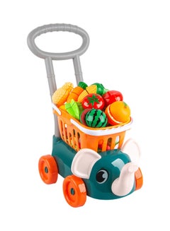 Shopping Cart Mini Trolley Toy Set 45x35x20cm