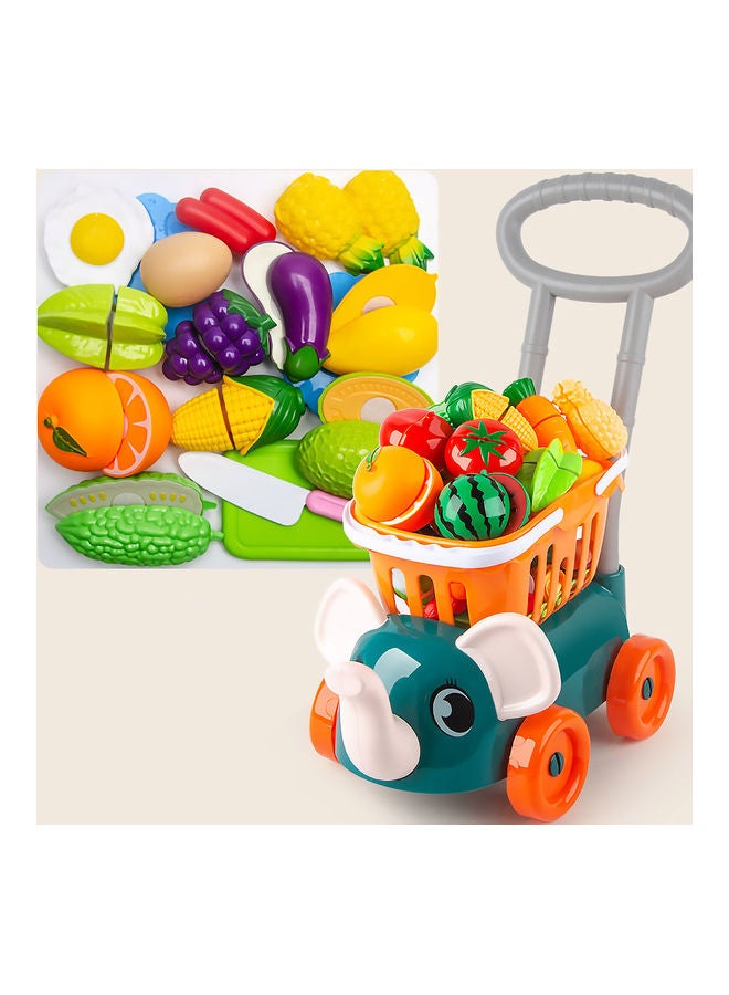 MissTiara - Shopping Cart Mini Trolley Toy Set 45x35x20cm - Image 1