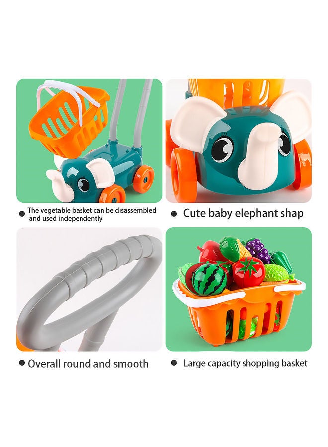 MissTiara - Shopping Cart Mini Trolley Toy Set 45x35x20cm - Image 1