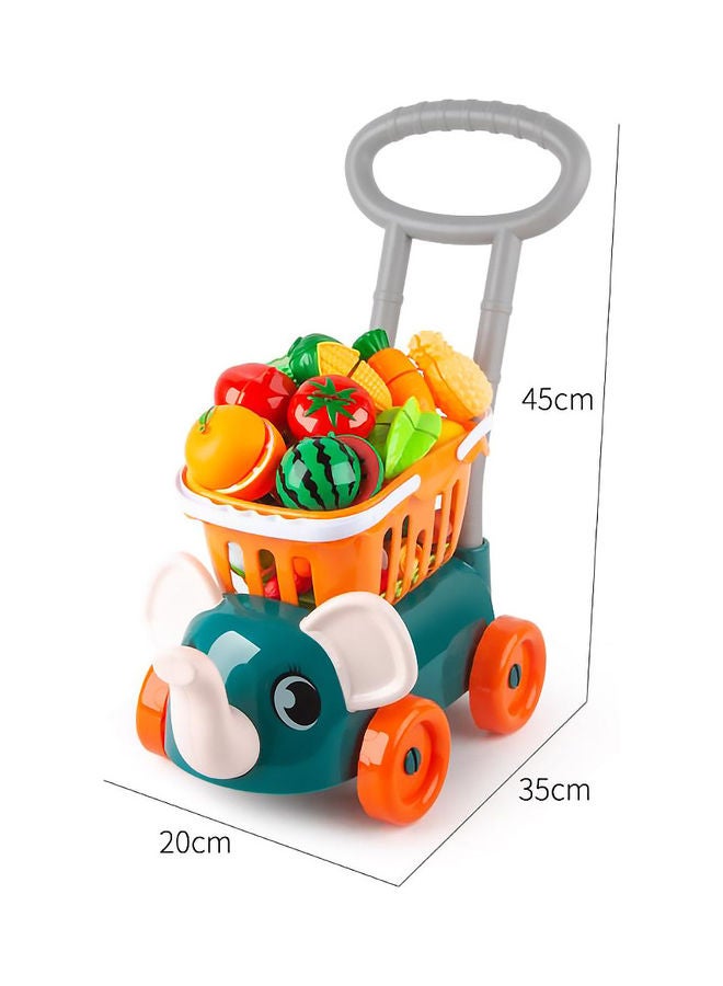 MissTiara - Shopping Cart Mini Trolley Toy Set 45x35x20cm - Image 1