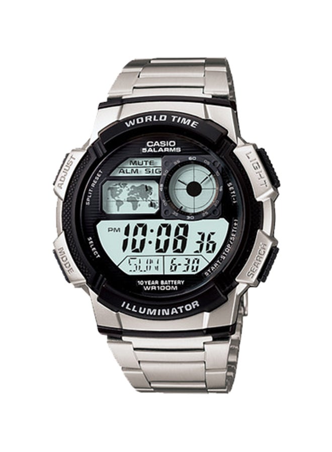 كاسيو ساعة يد بعقارب وسوار من الراتنج طراز AE-1000WD-1AVDF - مقاس 34 مم - لون أبيض للنساء  - Image 1