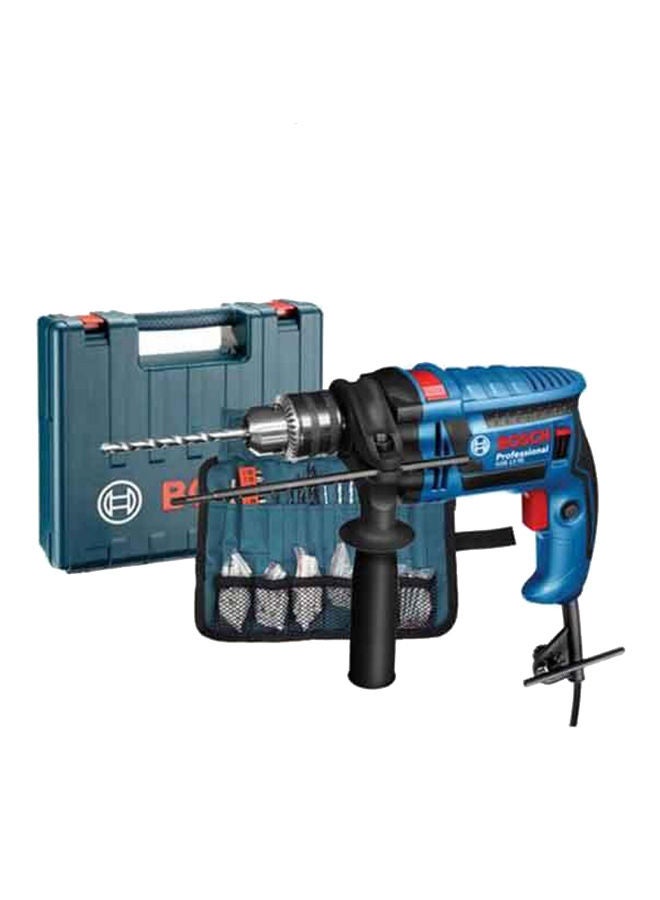 BOSCH - 650W GSB 13 RE Impact Drill Professional with 100 Set Accessories Blue/Black - Image 1