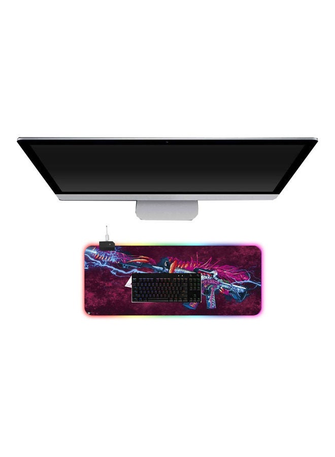 YONK Gaming Keyboard Mouse Pad Multicolour - Image 3