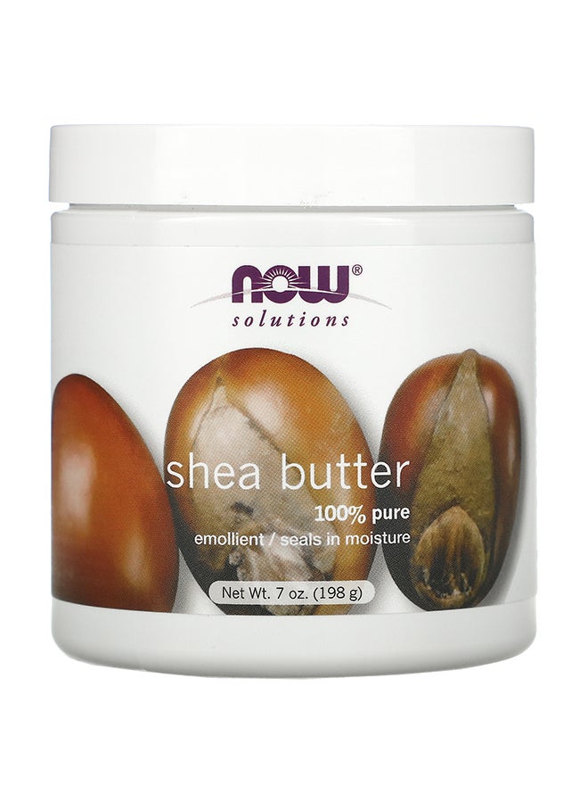 Now Foods Pure Shea Body Butter Moisturizer Clear 198grams - Image 1