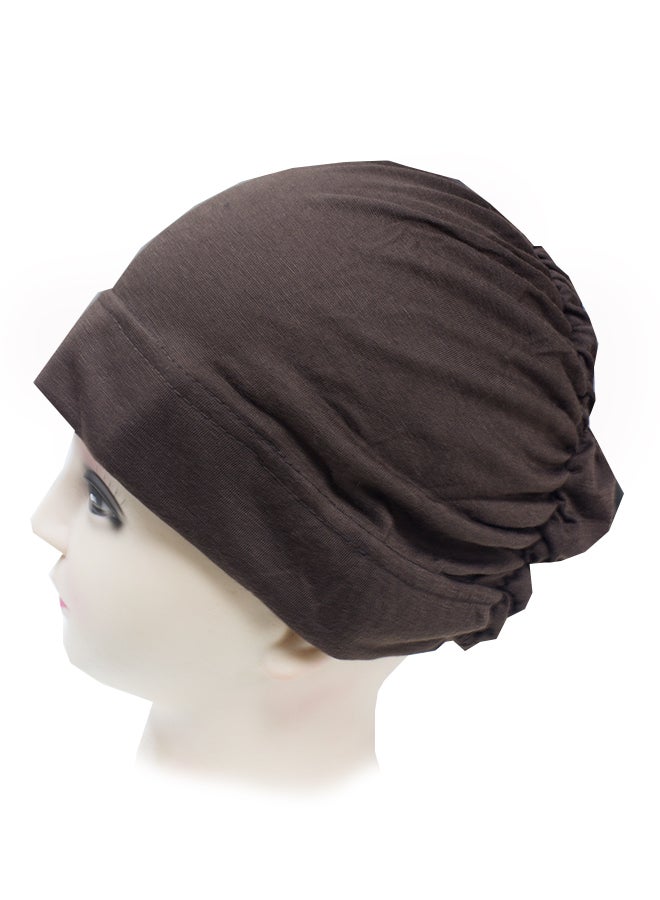 SD Stylish Comfortable Bonnet Cap Brown  - Image 2