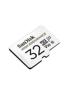 Sandisk High Endurance microSDHC + SD Adapter - for dash cams & home monitoring, up to 2,500 Hours, Full HD / 4K videos, up to 100/40 MB/s Read/Write speeds, C10, U3, V30 32 GB  - Image 2