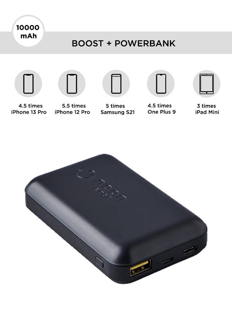 Noon East - 10000.0 mAh Power Bank By Noon East -10000 mAH With Fast Charging 3.0 For Mobile & Tablet Black - Image 1