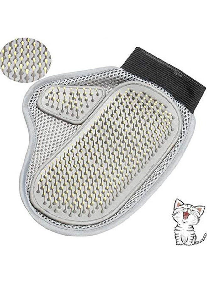 Generic Pet Grooming Glove Cat And Dog Shedding Brush Grey - Image 2