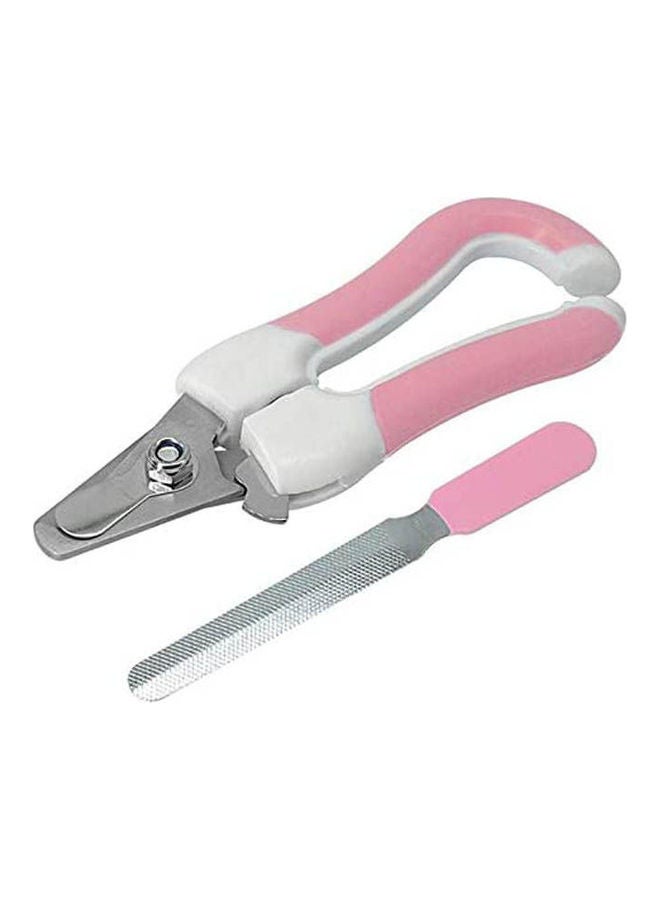 Alloy Pet Puppy Cat Dog Nail Clipper Claw Cutter Pet Grooming Scissor Tool With Nail File Multicolour - Image 1