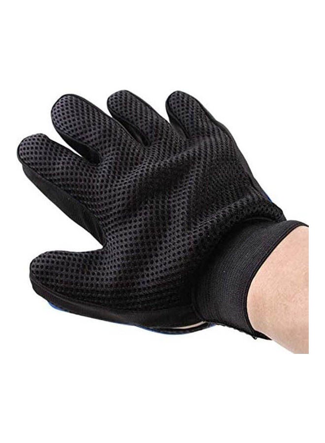 Silicone Pet Hair Comb Bath Brush Glove Gentle Efficient Cleaning Bath Massage Pet Blue - Image 2