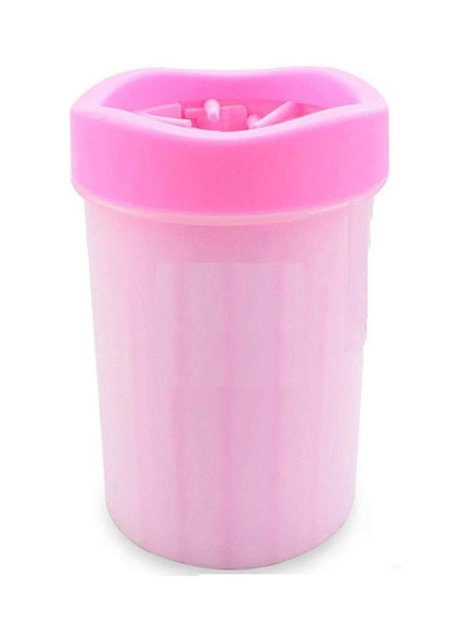Dog Foot Washer Cup Pet Grooming Wash Tools Soft Gentle Silicone Pink - Image 1