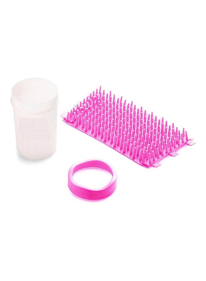 Dog Foot Washer Cup Pet Grooming Wash Tools Soft Gentle Silicone Pink - Image 2