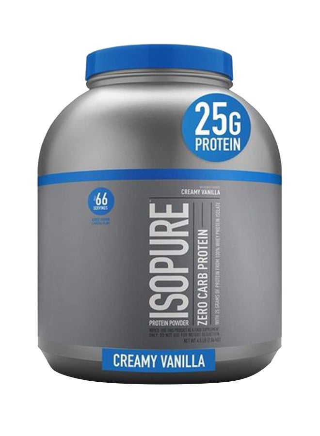 Nature's Best Isopure Zero Carb Protein Powder Creamy Vanilla 4.5lbs - Image 1