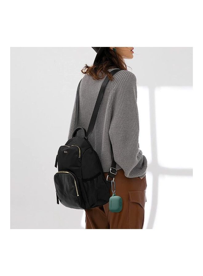 Rock Pow Soft Silicone Shockproof Protective Cover with Keychain for Apple AirPods 3 Green - Image 4