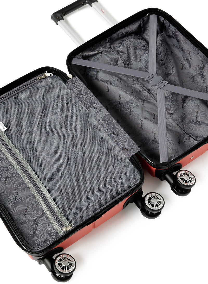 Regency Valiant ABS Carry-On Luggage Coral Orange - Image 5