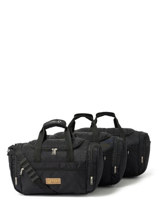 3-Piece Lightweight Waterproof Polyester Multipurpose Luggage Duffle Bag/Gym Bag Set 20/22/24 Inch Black - v1636453464/N47557105A_1