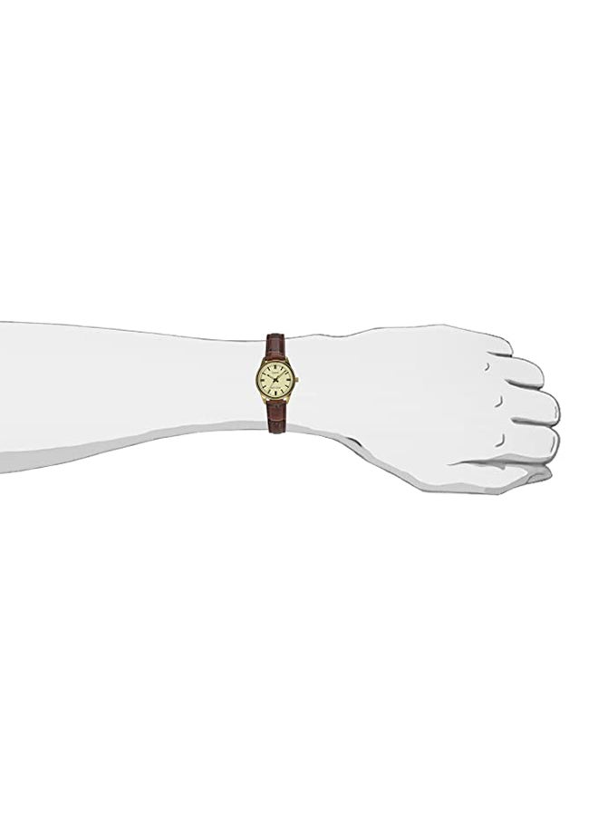 CASIO Women's Formal Analog Watch LTP-V005GL-9AUDF - 28 mm - Brown  - Image 4