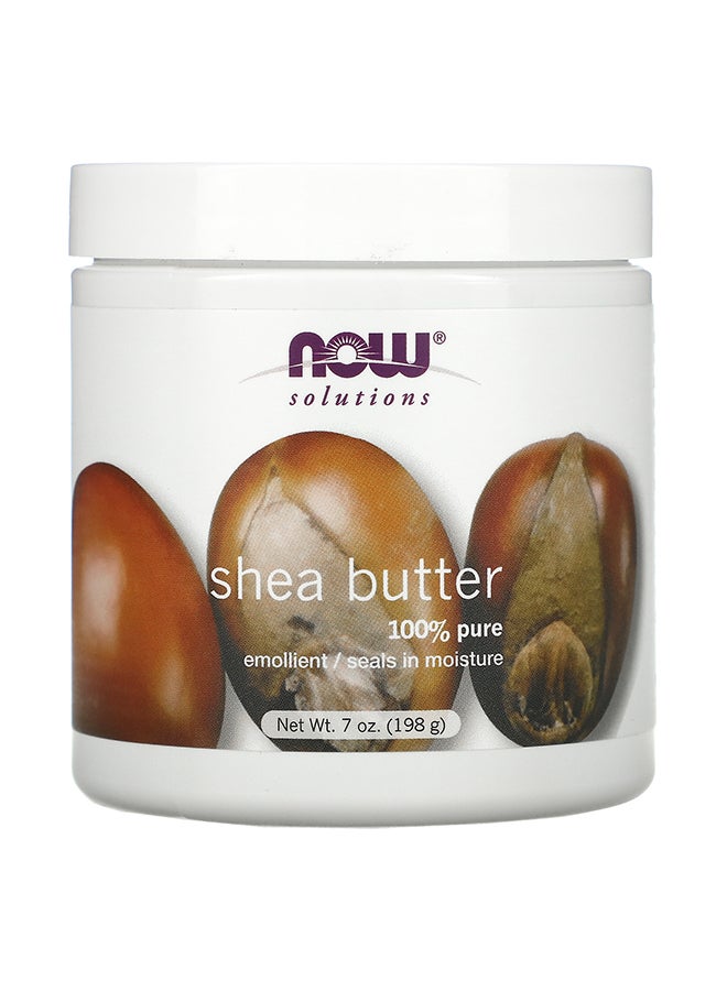 Now Foods Pure Shea Butter Moisturizer Clear 198grams  - Image 1