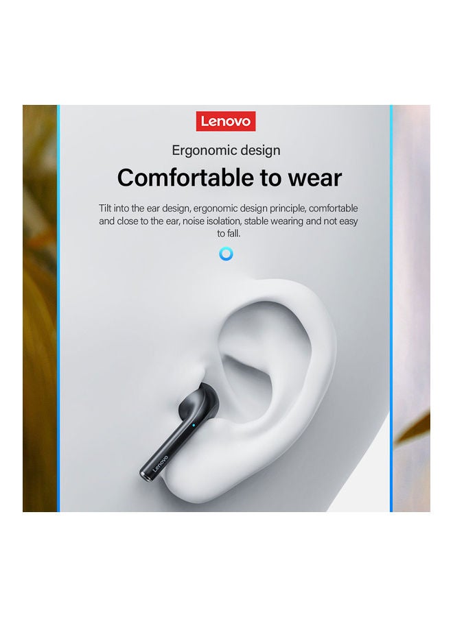 Lenovo - LP50 True Wireless BT Headphone Earbuds White - Image 1
