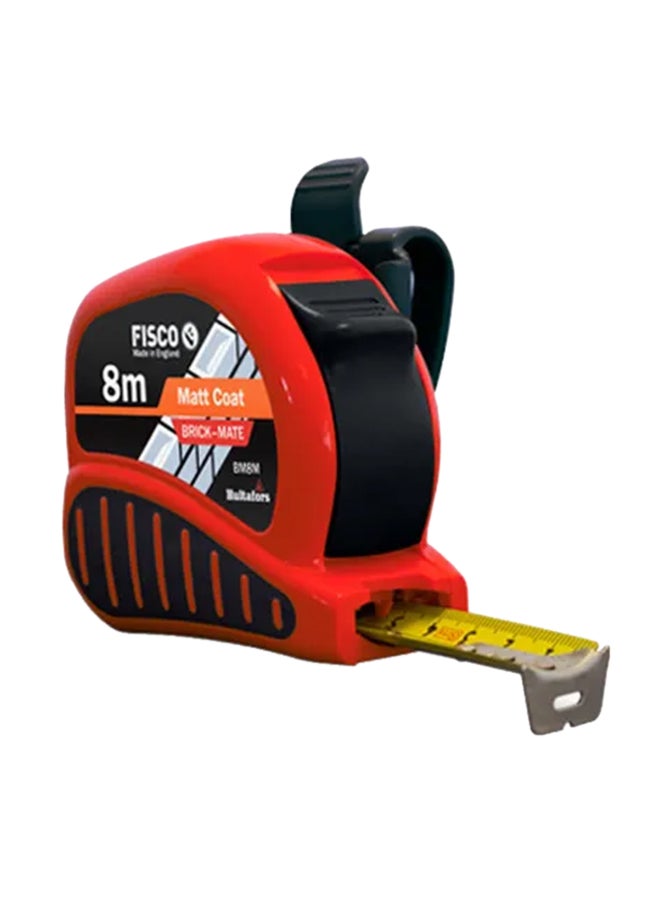 FISCO Brickmate Measuring Tape Red/Black/Yellow 8meter  - Image 1