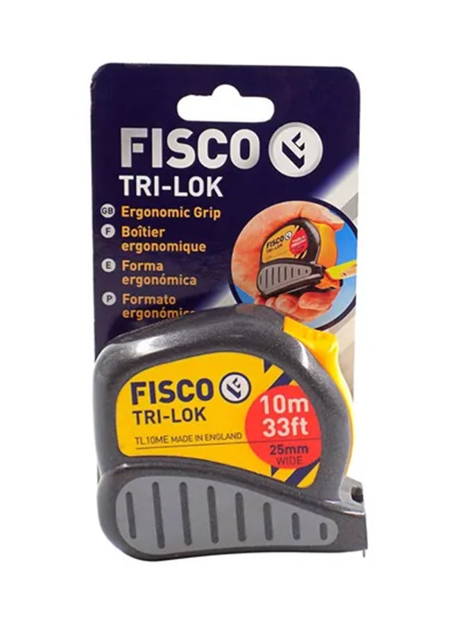 FISCO Trilok Measuring Tape Grey/Yellow 10meter  - Image 1