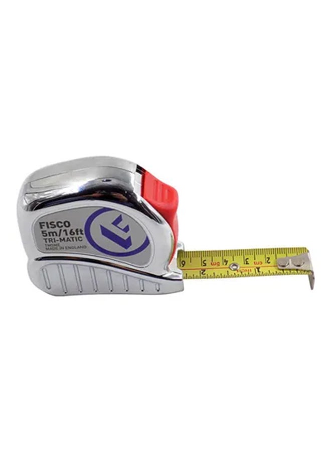FISCO Trimatic Measuring Tape Silver/Black 5meter  - Image 2