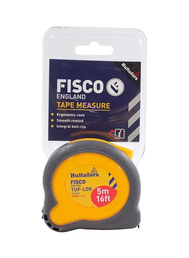 FISCO Tuflok Measuring Tape Grey/Yellow  - Image 1