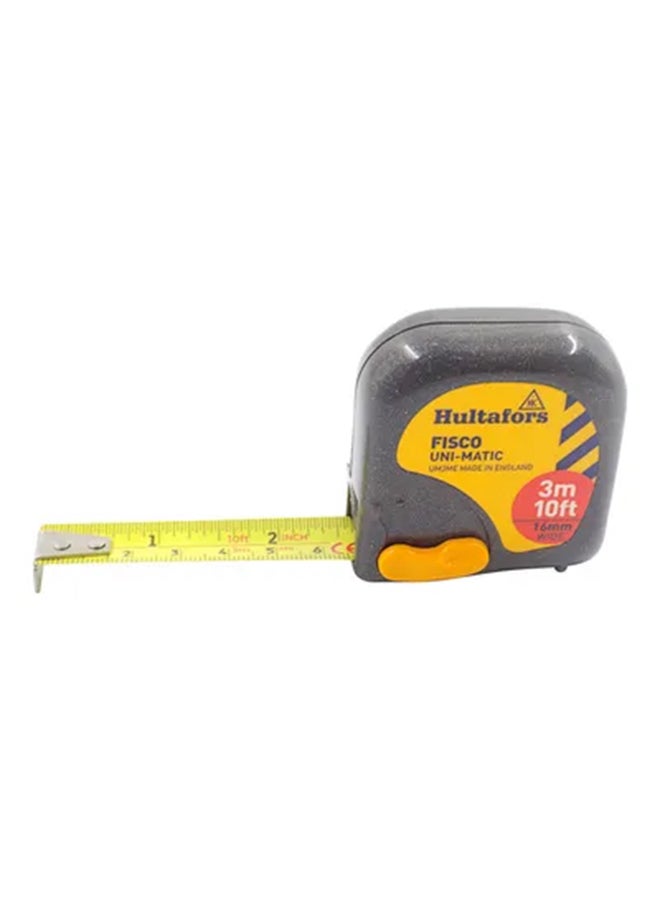 FISCO Unimatic Measuring Tape Grey/Yellow 3meter  - Image 1