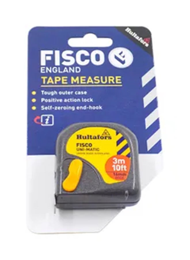 FISCO Unimatic Measuring Tape Grey/Yellow 3meter  - Image 2