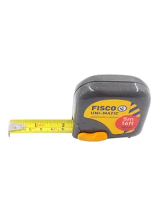 FISCO Unimatic Measuring Tape Grey/Yellow 5meter  - Image 2
