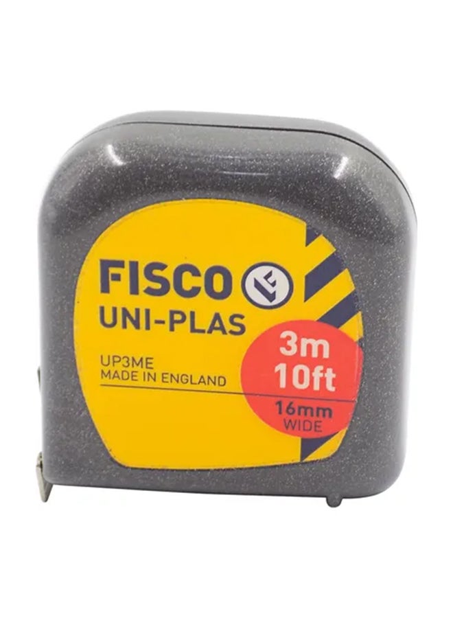 FISCO Uniplas Measuring Tape Grey/Yellow 3meter  - Image 2