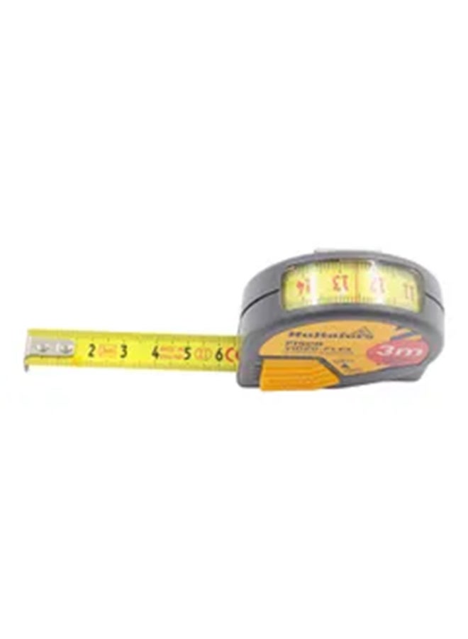 FISCO Video Flex Measuring Tape Grey/Yellow 3meter  - Image 2