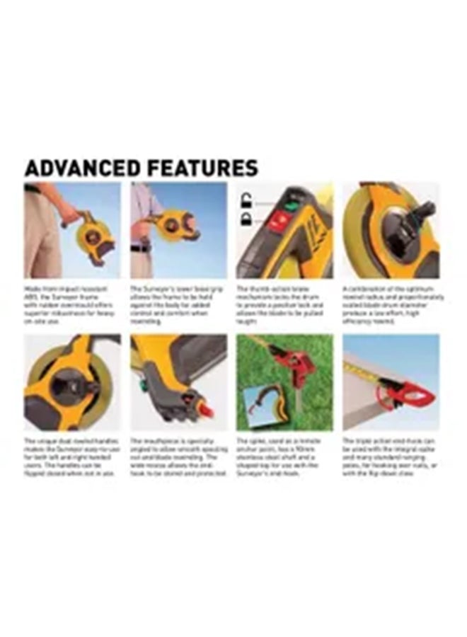 FISCO Surveyor Tufcote Measuring Tape Multicolour 50meter  - Image 3