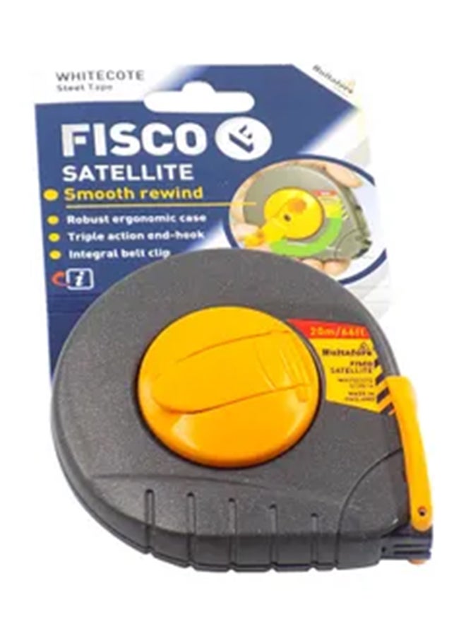 FISCO - Satellite Measuring Tape Grey/Yellow 20meter - Image 1