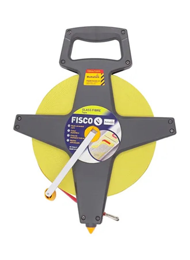 FISCO Pacer Fiber Glass Measuring Tape Black/Yellow 100meter  - Image 1