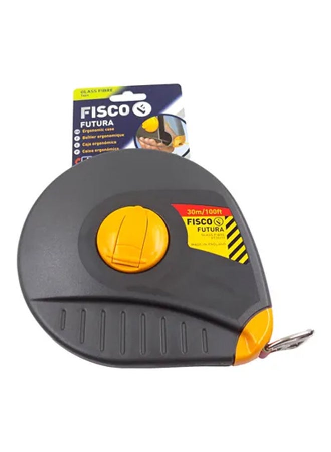 FISCO Futura Measuring Tape Black/Yellow 30meter  - Image 1