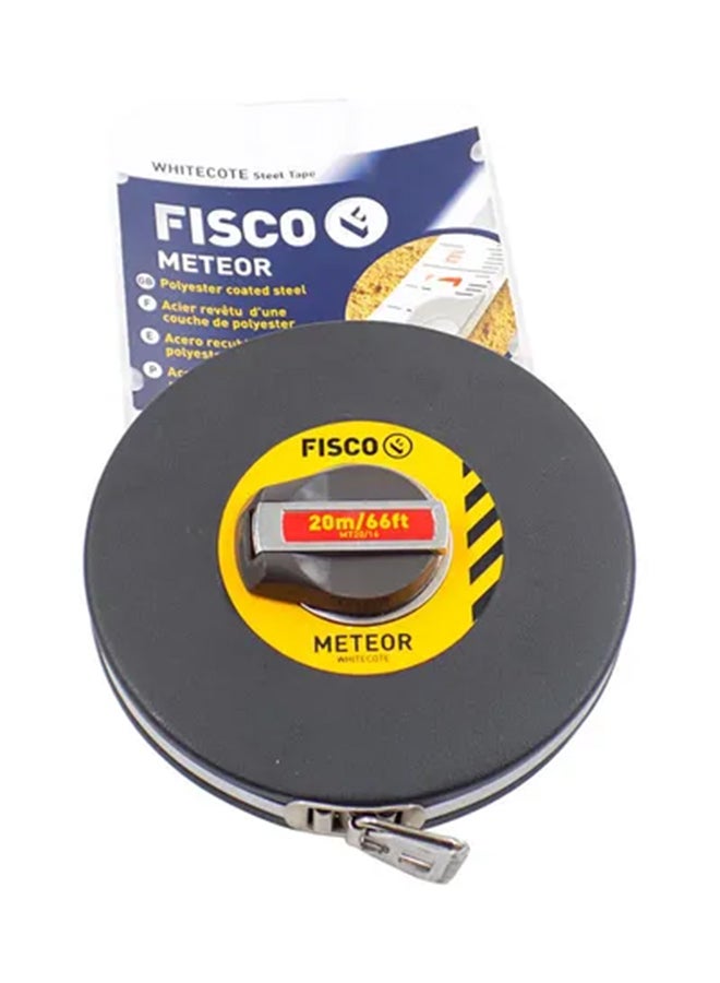 FISCO Meteor Measuring Tape Black/Yellow 20meter  - Image 1